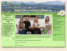Tablet Screenshot of bauernhof-helminger.de